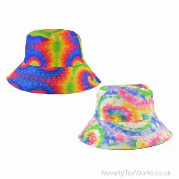 Reversible Tie Dye Print Novelty Bucket Hat - Adult (58cm)