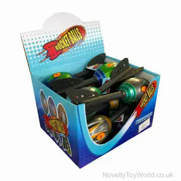 Rocket Ball Throw Missile Toy with Whistle (27cm)