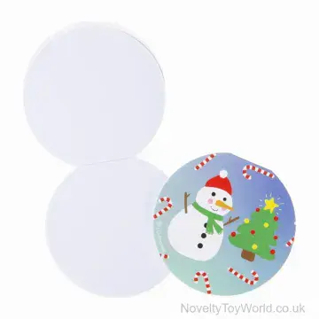 Round Christmas Notepad - 3 Assorted (8cm)