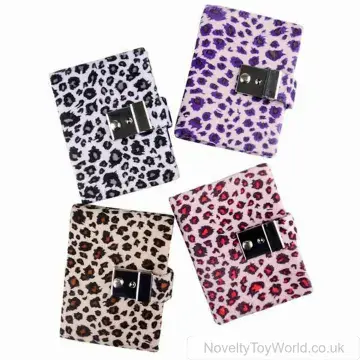 Safari Animal Print Diary With Lock (9cm x 12cm)