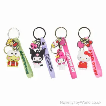 Sanrio 3D Rubber Keyring With Charms