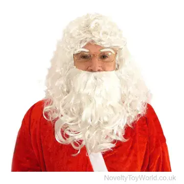 Santa Beard & Wig Set - Adult Size