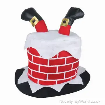 Santa In Chimney Top Hat - Adult