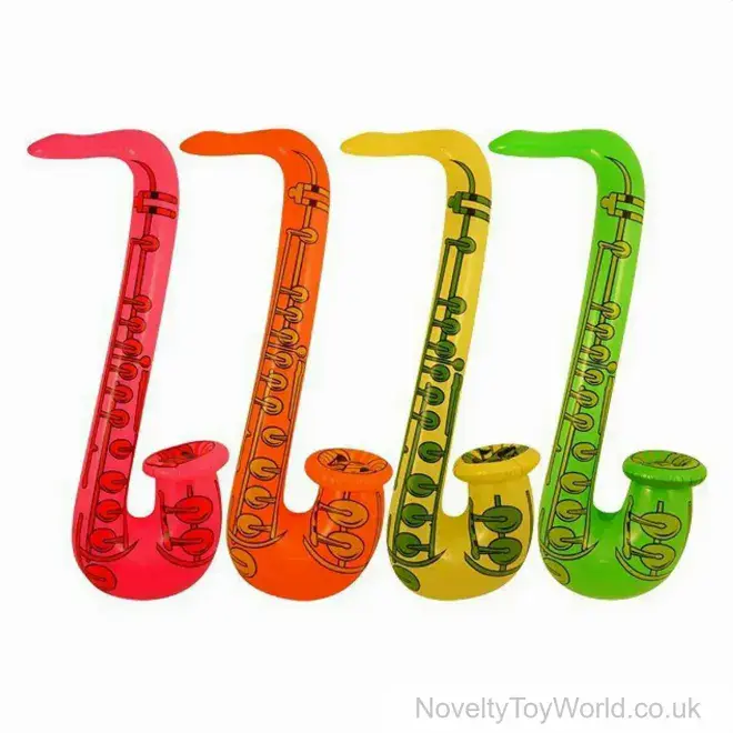 Bulk Buy Saxophone Inflatable Toy (55cm) | Wholesale Novelties UK