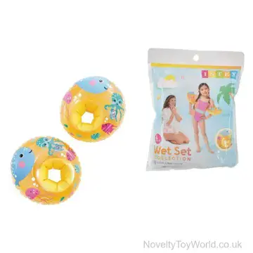 Sea Animal Blow Up Yellow Arm Bands - INTEX (Ages 3-6)