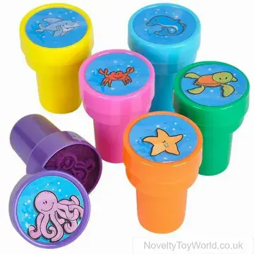 Sea Life Design Novelty Ink Stamps (3cm)