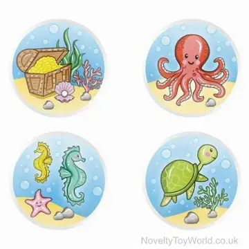 Sea-Life Novelty Bouncy Balls (3.3cm) - Priced Per Bag of 100