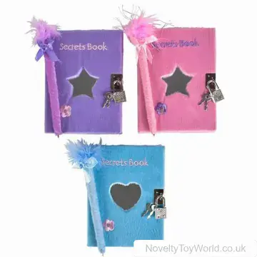 Secrets Book Girl's Lock & Key Diary (15cm x 12cm)