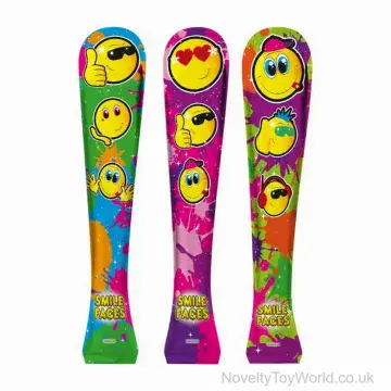 Self Inflating Smile Emoji Theme Toy Baseball Bat (48cm)