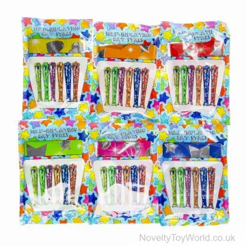 Self Inflating Stars Baseball Bat - Foil Inflatable Toy (49cm)