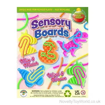 Sensory String Fidget Board - 55mm Vending Capsule