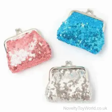 Sequin Design Clasp Coin Purse (8cm)