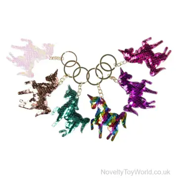 Sequin Unicorn Keyring (7cm)