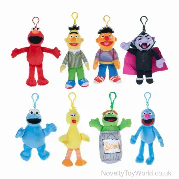 Sesame Street Soft Plush Toy with Bag Clip - 8 Assorted (10cm)