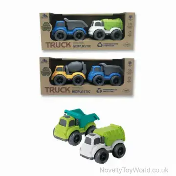 Set of 2 Bioplastic Toy Trucks - 18 Months +
