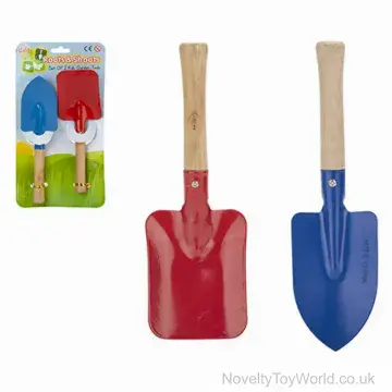 Set of 2 Garden Tools For Kids - Wood Handle