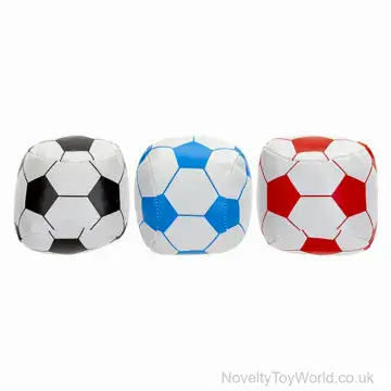 Set of 3 Soft Play Footballs In Netted Bag - 9cm