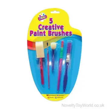Set of 5 Creative Paint Brushes For Kids