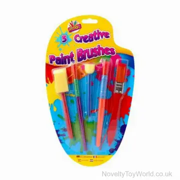 Set of 5 Creative Paint Brushes For Kids