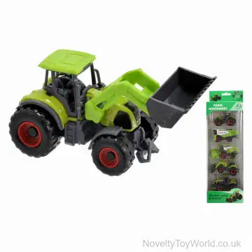 Set of 5 Diecast Farm Vehicles Boxed - Assorted