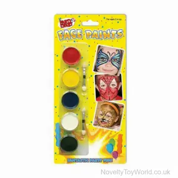 Set of 5 Face Paints with 2 Applicators