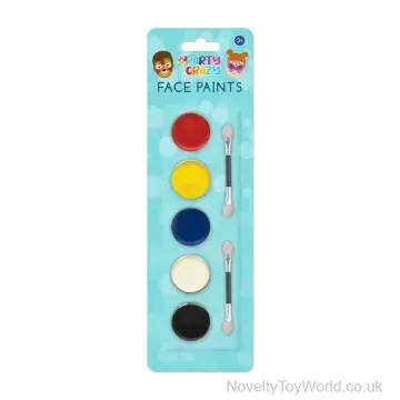 Set of 5 Face Paints with 2 Applicators