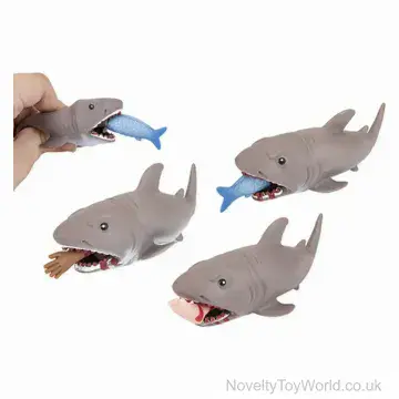 Shark Attack Novelty Eating Shark Toy - 6 Assorted (12.5cm)