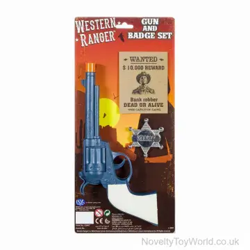 Sheriff Gun & Badge Set - Kids Cowboy Role Play Gift