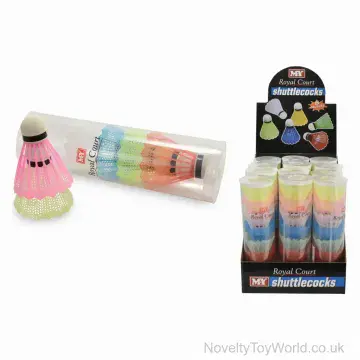 Shuttlecocks in Tube - 6 Colours Pack