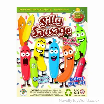 Silly Squeeze & Squish Sausage - 55mm Vending Capsule