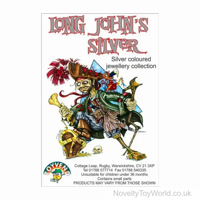 Silver Pirate Jewellery Assortment 35mm Egg Capsules