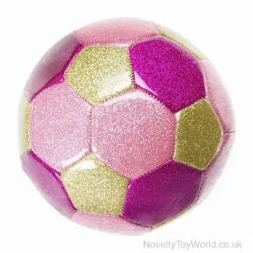 Size 2 Glitter Football - Gold, Purple & Pink