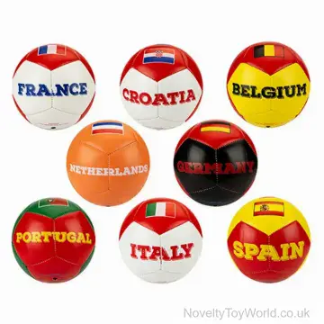 Size 5 Europe Country Flag Football - 8 Assorted