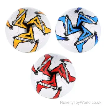 Size 5 White Leather Football - 3 Assorted