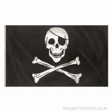 Skull & Crossbones Pirate Flag (5ft x 3ft)