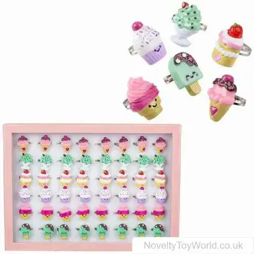 Small Dessert Themed Rings - Stretch Fit (2.5cm)