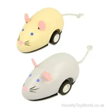 Small Wooden Mouse Pull Back Toy (10cm)