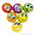 Smile Face Fruit Anti-Stress Ball (6.5cm) | Wholesale Fidget Balls UK