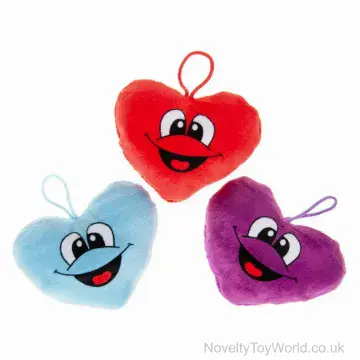 Smile Love Heart Plush Toy & Loop (11cm)
