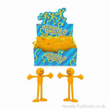 Smile Man Bendy Figurine - Yellow (10cm)