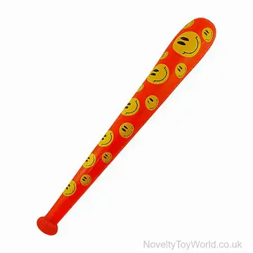 Smiley Face Inflatable Bats (80cm)