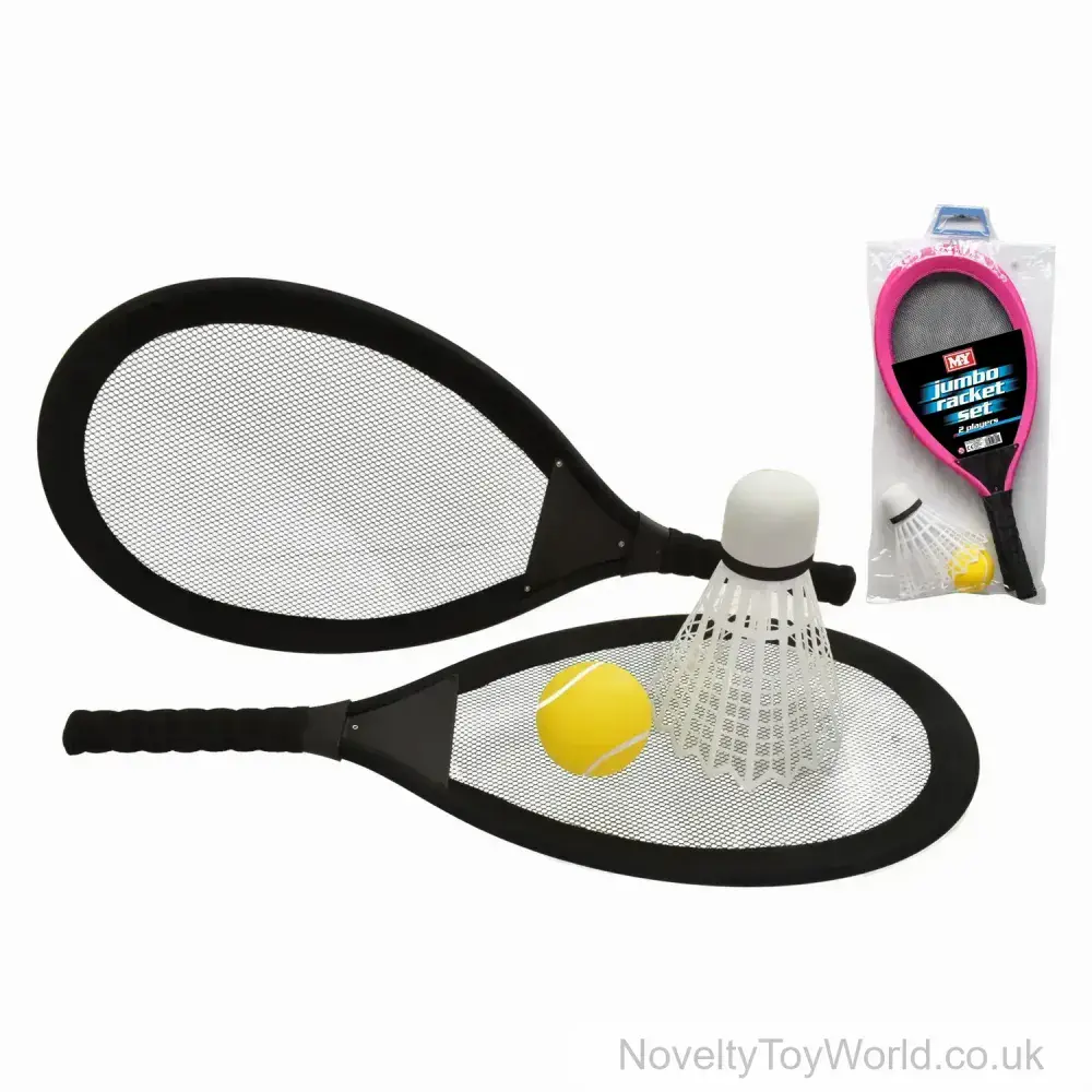 Soft Badminton & Tennis Rackets Toy - Jumbo Size (72cm) | Cut Price ...
