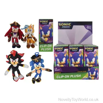 Sonic Prime Soft Plush Toy Bag Clip - 4 Assorted (15cm)