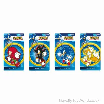 Sonic The Hedgehog Licensed 2D Keyrings - 4 Assorted
