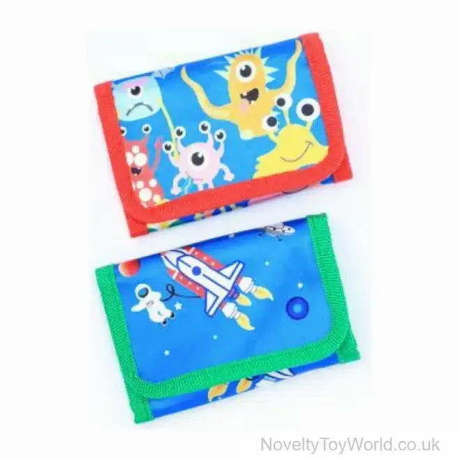 Wholesale | Space & Alien Design Wallet (11cm x 7cm) | First Wallet Gift For Children