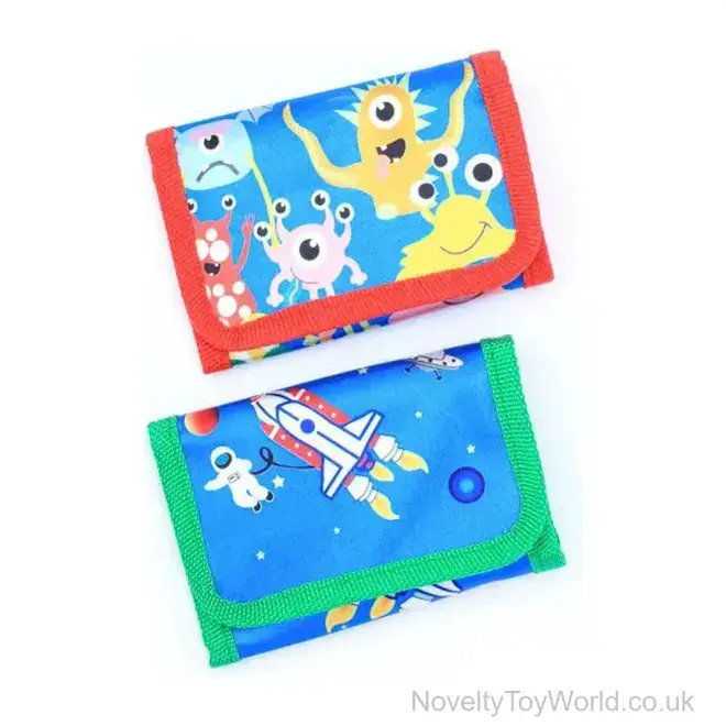 Wholesale | Space & Alien Design Wallet (11cm x 7cm) | First Wallet Gift For Children