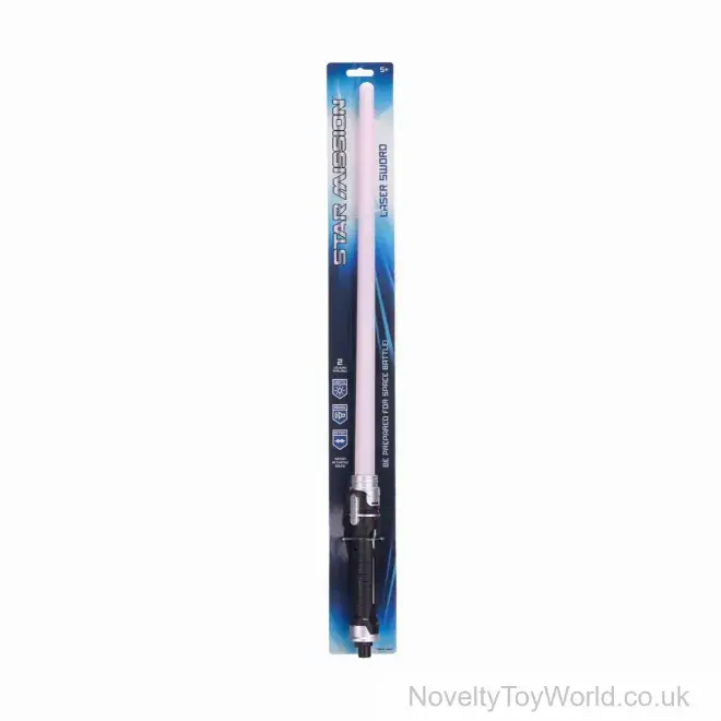 Space Laser Saber Sword - Lights & Sound (66cm) | Bulk Buy Toys UK