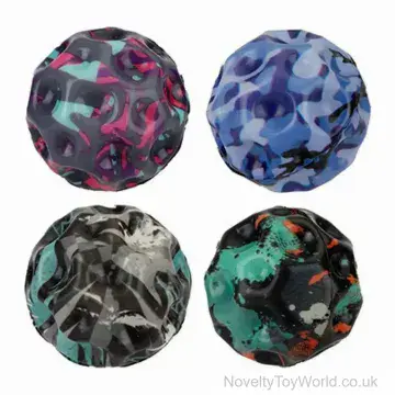 Space Meteor Bounce Ball With Fidget Holes (6cm)