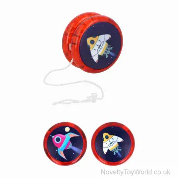 Space Themed Light Up Yo-Yo - 4 Assorted (5cm)