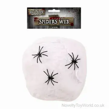 Spider Web Decoration with Spiders (20g)